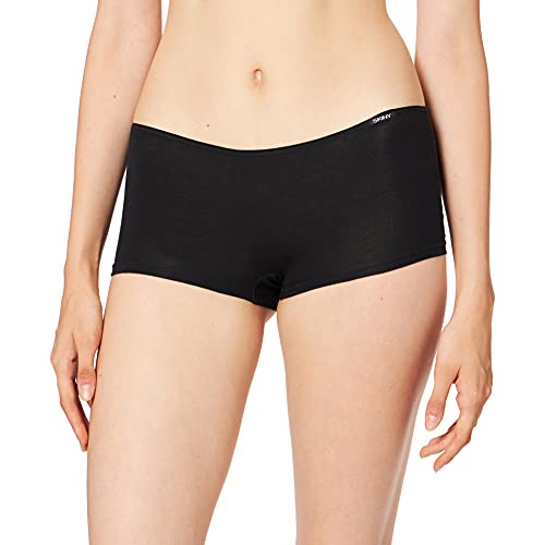 Skiny Damen Essentials Low Cut Pant Triangel Panties, Schwarz, 38 von Skiny