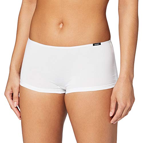 Skiny Damen Essentials Low Cut Pant Triangel Panties, Weiß, 40 von Skiny