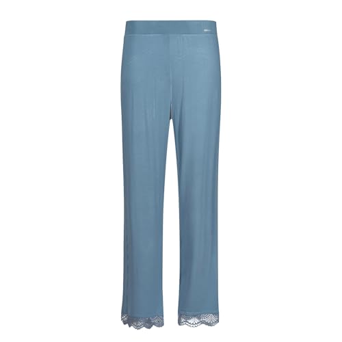 Skiny Damen Homewear Loungewear Sleepwear Schlafhose Pyjamahose Night In Mix&Match, Farbe:Blau, Artikel:-S336 Faded Denimblue, Größe:42 von Skiny