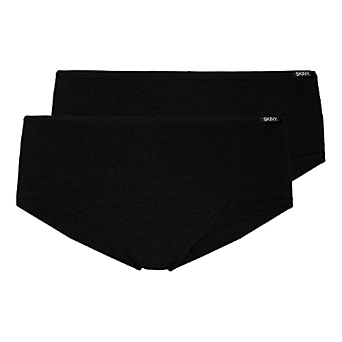 Skiny Damen Panty Panties Every Day In Cotton Advantage 082654 2er Pack, Farbe:Schwarz, Menge:2er Pack (1x 2er), Wäschegröße:2XL, Artikel:-7665 Black von Skiny