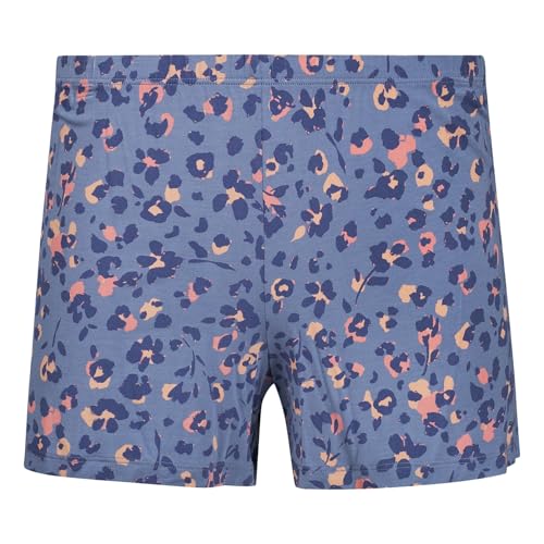 Skiny Damen Pyjamashorts Kurze Hose Shorts Night 02 Shorts, Farbe:Violett, Artikel:-S853 violetrose Leo, Größe:40 von Skiny