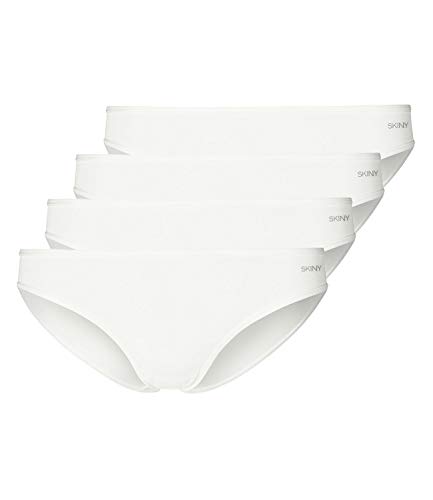 Skiny Damen Rio Slips Bikini Briefs Advantage Micro 085722 4er Pack, Wäschegröße:XL, Artikel:-0500 White von Skiny