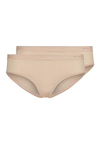 Skiny Damen Skiny Dames Rio 2 Pack Onesize Brazilian Slip, Beige, Einheitsgröße Große Größen EU von Skiny