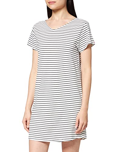 Skiny Damen Sleep & Dream Sleepshirt Kurzarm Nachthemd, Mehrfarbig (Ivory Stripe 2310), (Herstellergröße: 40) von Skiny