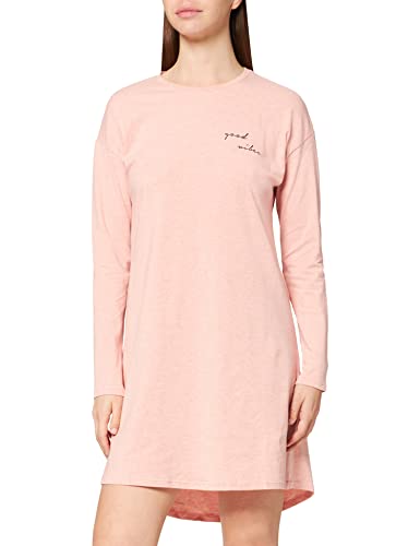 Skiny Damen Sleep & Dream Sleepshirt Langarm Nachthemd, Rosa (Rosedawn Melange 2333), (Herstellergröße: 38) von Skiny