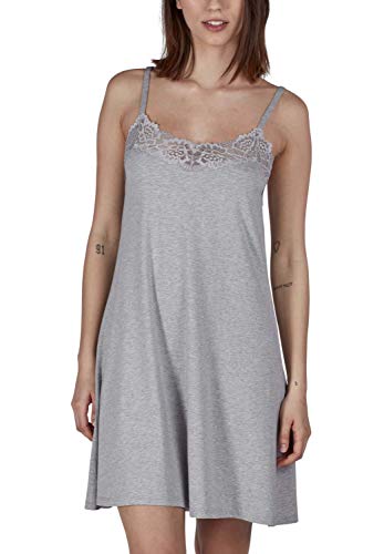 Skiny Damen Skiny Spaghettisleepshirt til kvinder hver nat mix & match Negligee, Stone Grey Melange, 38 EU von Skiny