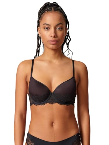 Skiny Damen Spacer BH Micrornaments 082630 Gr. 80B in Black von Skiny