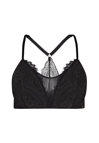 Skiny Damen Spacer Bustier BH Festive Lace Black Spitze (DE/NL/SE/PL, Körbchengröße & Bandgröße, C, 80, Black) von Skiny