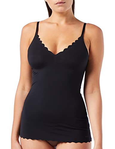 Skiny Damen Micro Essentials 084261 Unterhemd, Schwarz, 40 von Skiny