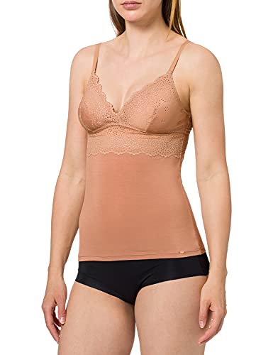 Skiny Damen Damen Spaghettishirt, Bronze, 40 EU von Skiny