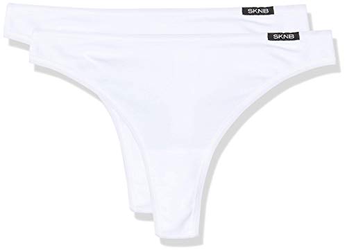 Skiny Damen Skiny Dames 2-pack Cotton Advantage String, Weiß, 40 EU von Skiny