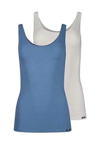 Skiny Damen Tank Top 2er Pack Cotton Advantage Unterhemd, Mehrfarbig, 38 von Skiny