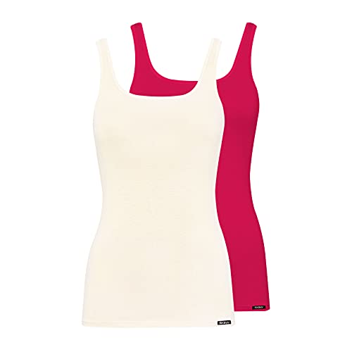 Skiny Damen Tank Top 2er Pack Unterwäsche, boldpink Selection, 42 von Skiny