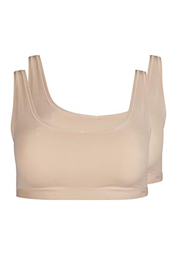 Skiny Damen Top 2er Pack Pure Nudity Bustier, Beige (beige 2409), One (Herstellergröße:ONE Size) von Skiny