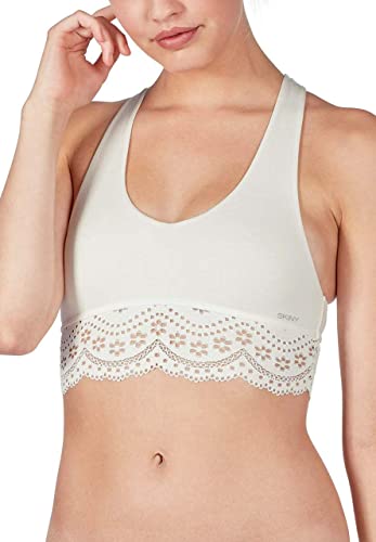 Skiny Damen Top Racerback Nature Love Bustier, Elfenbein (Ivory 7608), (Herstellergröße:42) von Skiny