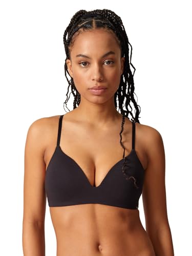 SKINY Damen Da. Triangel Gepaddet BH, Schwarz, 80B EU von Skiny