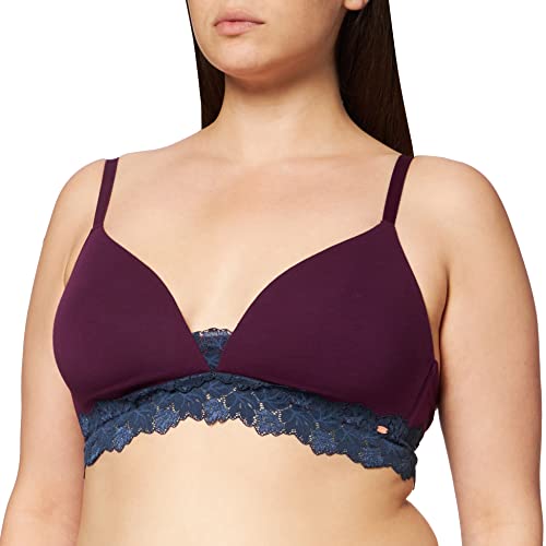 Skiny Damen Triangel gepaddet Gepolsterter BH, purple, 80A von Skiny