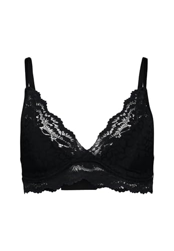 Skiny Damen Triangel gepaddet Wonderfulace Spitze Farbauswahl (DE/NL/SE/PL, Körbchengröße & Bandgröße, B, 80, Black) von Skiny