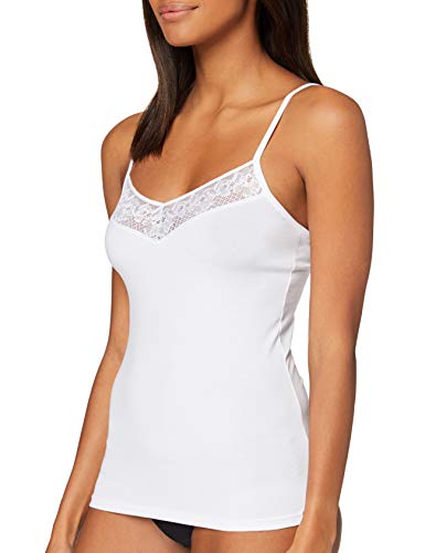Skiny Damen Skiny Dames spaghettishirt Smart Cotton Unterhemd, Weiß, 36 EU von Skiny