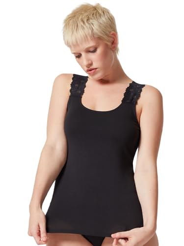 Damen Tank Top Schwarz 40 von Skiny