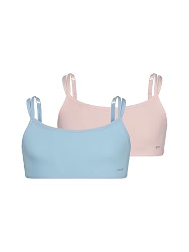 Skiny Girls Bustier 2er Pack Cotton Essentials 036401 Gr. 164 in Angel pink Selection von Skiny