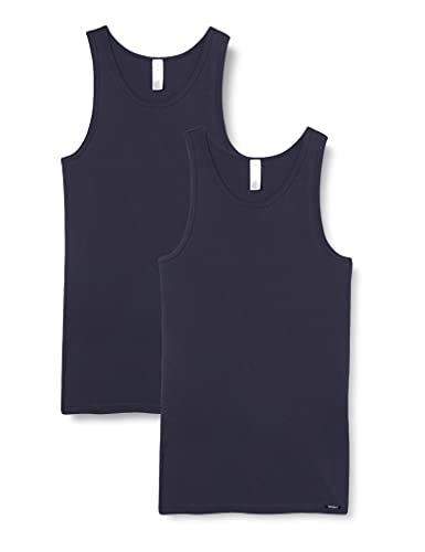 SKINY Herren 2er Pack Shirt Multipack Fine Rib 086908 Tank Top, Crown Blue, XL von Skiny