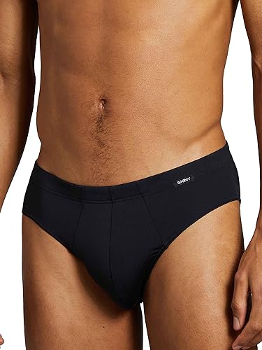 Skiny Herren Brasil 2er Pack Power Line Slip, Schwarz (Black 7665), Large (Herstellergröße: L) von Skiny