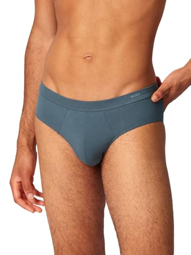 Skiny Herren Brasil Slip Cotton Fresh 080980 Gr. L in Stormy Weather von Skiny