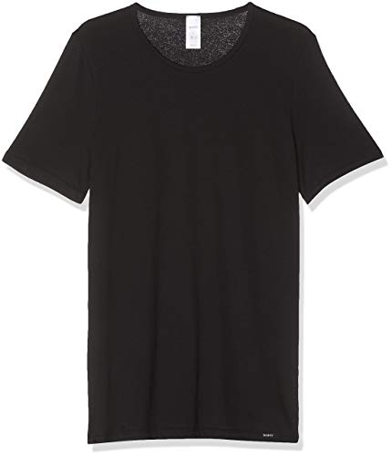 Skiny Herren Collection Shirt Kurzarm 2er Pack Unterhemd, Schwarz (Black 7665), (Herstellergröße: XX-Large) von Skiny