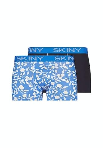 SKINY Herren Cotton Multipack 086487 Boxershorts, sonicblue Flowers Selection, XXL (2er Pack) von Skiny