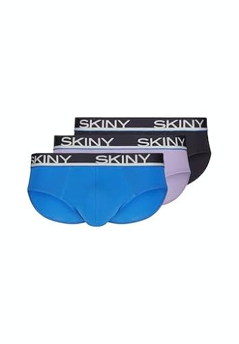 SKINY Herren Cotton Multipack 086839 Slip, sonicblue Selection, XL (3er Pack) von Skiny