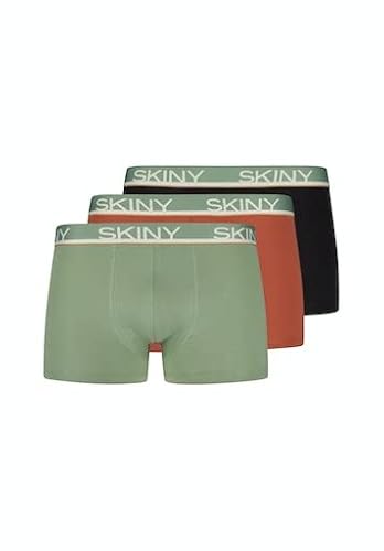 SKINY Herren Cotton Multipack 086840 Boxershorts, Greenbay Selection, S (3er Pack) von Skiny