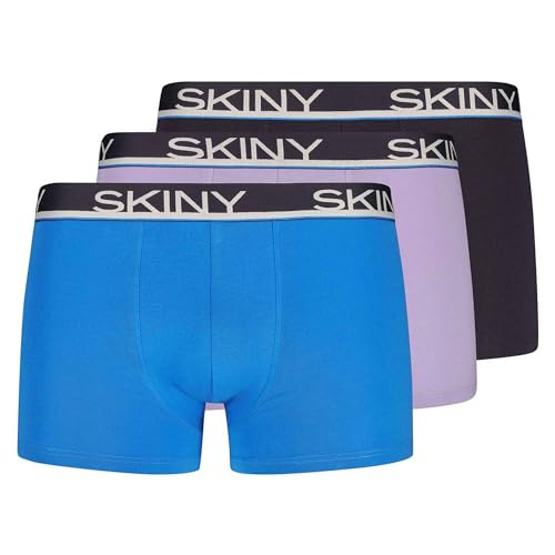 SKINY Herren Cotton Multipack 086840 Boxershorts, sonicblue Selection, L (3er Pack) von Skiny