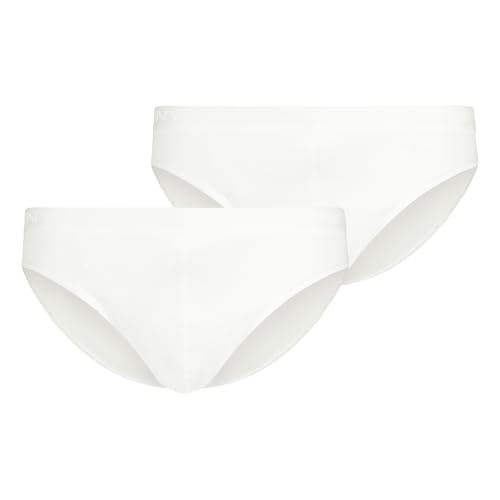 Skiny Herren Cotton Rib Slip, Weiß (080694), S (2er Pack) von Skiny