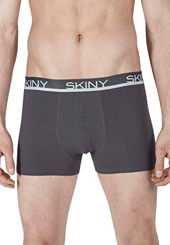 Skiny Herren Herren Pant 3er Pack Cotton Multipack Hipster, Greyblueblack Selection, L Kurz EU von Skiny