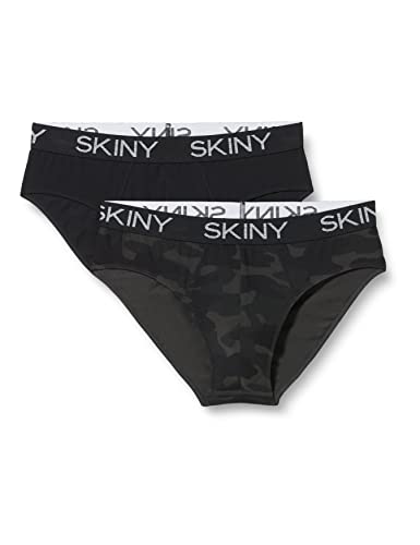 Skiny Herren Skiny Brasil voor heren, 2 stuks, katoen, multipack Slip, Camouflage Selection, S Kurz EU von Skiny