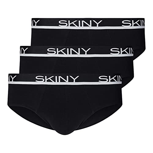 Skiny Herren Cotton Multipack 086839 Slip, Schwarz, XL EU von Skiny