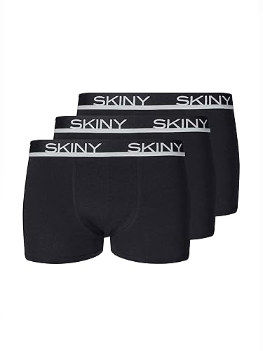 Skiny Herren Herenbroek, 3 stuks, katoen, Multipack Hipster, Schwarz, M Kurz EU von Skiny