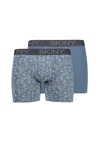 Skiny Herren Pant Long Leg 2er Pack Unterwäsche, besky Pixel Selection, standart von Skiny