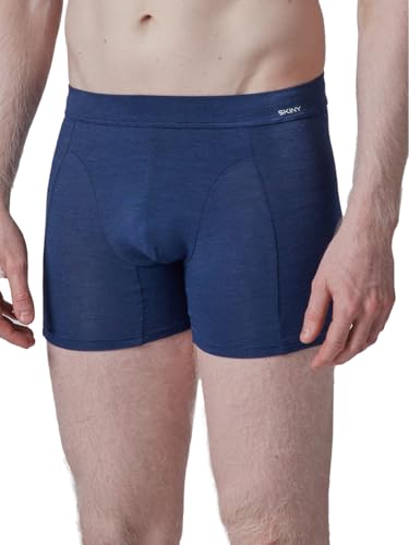 Skiny Herren Pant Long Leg Cooling Deluxe 080410 Gr. S in crownblue Stripes von Skiny