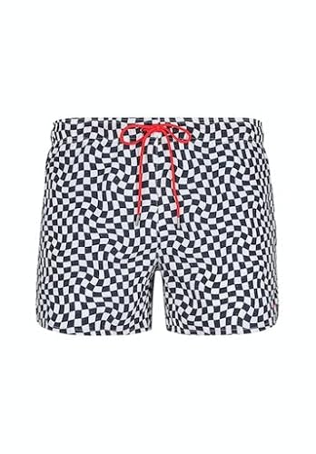 SKINY Herren Swimwear 080882 Badehose, whiteblue Check, M von Skiny