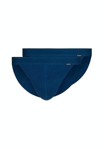 Skiny Herren Tanga Cotton Retro G-String, Navy (080691), L (2er Pack) von Skiny