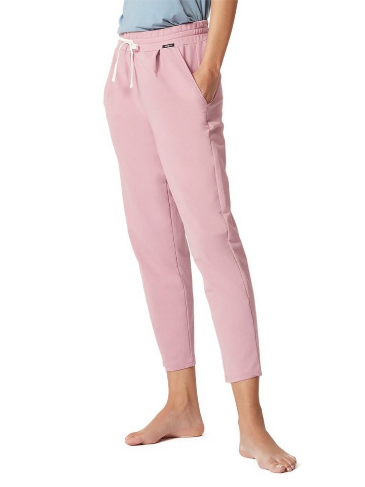 Skiny Loungehose Damen Hose lang Night In Mix & Match (Stück, 1-tlg) gerader Beinausschnitt von Skiny
