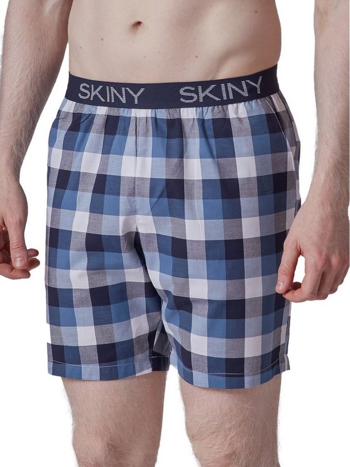 Skiny Loungehose Herren Hose kurz Night In Mix & Match (Stück, 1-tlg) gerader Beinausschnitt von Skiny