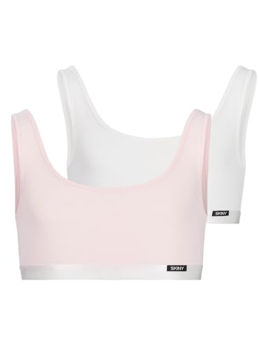 Skiny Mädchen Bustier 2er Pack Cotton Elastic 030007 Gr. 152 in Pearl Selection von Skiny