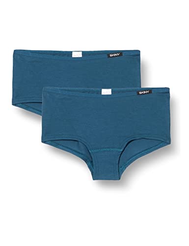 Skiny Mädchen Girls Pant 2er Pack Hipster-Höschen, deep Petrol, 140 von Skiny