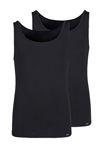 Skiny Mädchen Girls Tank Top 2er Pack Unterwäsche, Black, 164 von Skiny