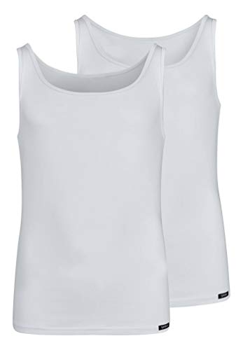 Skiny Mädchen Girls Tank Top 2er Pack Unterwäsche, White, 140 von Skiny