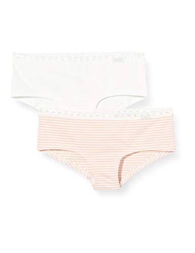 Skiny Mädchen Lacy Everyday Girls Panty 2er Pack Unterhose, Mehrfarbig (rosestripe Selection 2576), (Herstellergröße:140) von Skiny