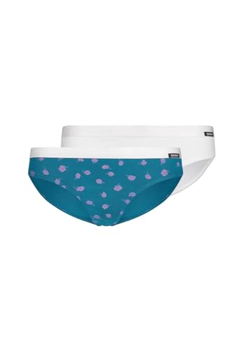 SKINY Mädchen Cotton Elastic Multipack 030032 Slip, bluecoral Flowers Selection, 152 (2er Pack) von Skiny